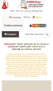 How bajumurahgrosiran.com looks like on a mobile device such as an iPhone.