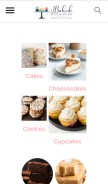 How bakedbyanintrovert.com looks like on a mobile device such as an iPhone.