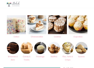How bakedbyanintrovert.com looks like on a tablet such as an iPad.