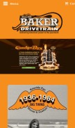 How bakerdrivetrain.com looks like on a mobile device such as an iPhone.