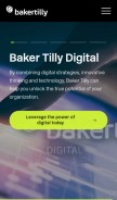 How bakertilly.com looks like on a mobile device such as an iPhone.