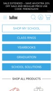 How balfour.com looks like on a mobile device such as an iPhone.