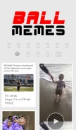 How ballmemes.com looks like on a mobile device such as an iPhone.
