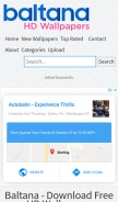 How baltana.com looks like on a mobile device such as an iPhone.
