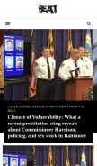 How baltimorebeat.com looks like on a mobile device such as an iPhone.