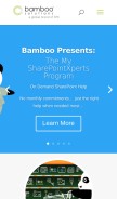How bamboosolutions.com looks like on a mobile device such as an iPhone.