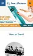 How bancamacerata.it looks like on a mobile device such as an iPhone.