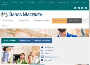 How bancamacerata.it looks like on a tablet such as an iPad.