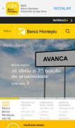 How bancomontepio.pt looks like on a mobile device such as an iPhone.
