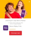 How bancoripley.cl looks like on a mobile device such as an iPhone.