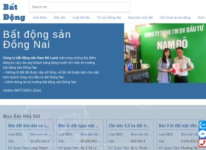 How bandatnendongnai.vn looks like on a tablet such as an iPad.