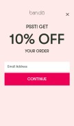 How bando.com looks like on a mobile device such as an iPhone.