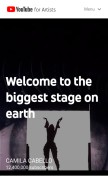 How bandpage.com looks like on a mobile device such as an iPhone.