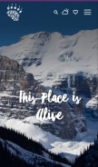 How banfflakelouise.com looks like on a mobile device such as an iPhone.