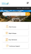 How bangalorestudy.com looks like on a mobile device such as an iPhone.