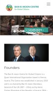 How bankimooncentre.org looks like on a mobile device such as an iPhone.