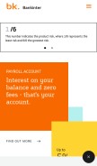 How bankinter.com looks like on a mobile device such as an iPhone.