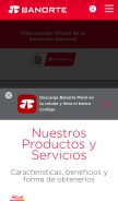 How banorte.com looks like on a mobile device such as an iPhone.