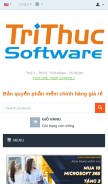 How banquyenphanmem.vn looks like on a mobile device such as an iPhone.