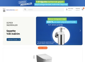 How banyotrendy.com looks like on a tablet such as an iPad.