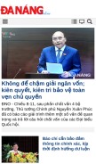 How baodanang.vn looks like on a mobile device such as an iPhone.