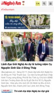 How baonghean.vn looks like on a mobile device such as an iPhone.