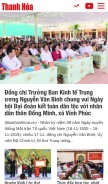 How baothanhhoa.vn looks like on a mobile device such as an iPhone.