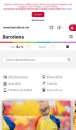 How barcelona.cat looks like on a mobile device such as an iPhone.