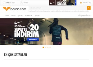 How barcin.com looks like on a tablet such as an iPad.