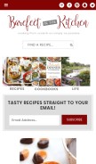 How barefeetinthekitchen.com looks like on a mobile device such as an iPhone.
