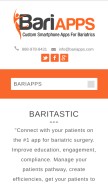 How bariapps.com looks like on a mobile device such as an iPhone.