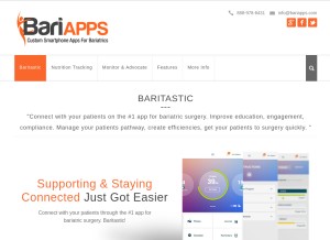 How bariapps.com looks like on a tablet such as an iPad.