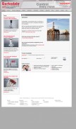 How barksdale.com looks like on a mobile device such as an iPhone.