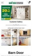 How barndooroutlet.com.au looks like on a mobile device such as an iPhone.