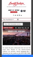 How barrett-jackson.com looks like on a mobile device such as an iPhone.
