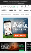 How barstoolbets.com looks like on a mobile device such as an iPhone.
