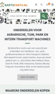 How bartsparts.nl looks like on a mobile device such as an iPhone.