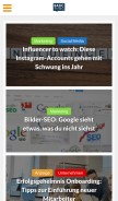 How basicthinking.de looks like on a mobile device such as an iPhone.