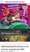 How basketball-evolution.com looks like on a mobile device such as an iPhone.