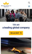 How bat.com looks like on a mobile device such as an iPhone.