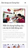 How batdongsandongnai.webflow.io looks like on a mobile device such as an iPhone.
