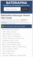 How bateriafina.tk looks like on a mobile device such as an iPhone.