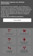 How batiproduits.com looks like on a mobile device such as an iPhone.