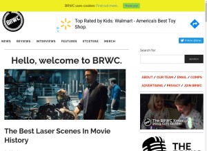 How battleroyalewithcheese.com looks like on a tablet such as an iPad.
