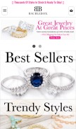How baublebox.com looks like on a mobile device such as an iPhone.