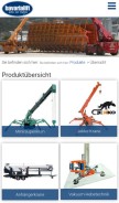 How bavarialift.de looks like on a mobile device such as an iPhone.