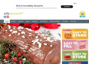 How bawarchi.com looks like on a tablet such as an iPad.