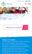 How bayer.com looks like on a mobile device such as an iPhone.