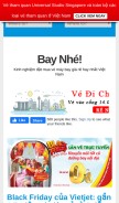 How baynhe.vn looks like on a mobile device such as an iPhone.