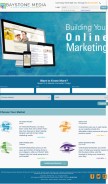 How baystonemedia.com looks like on a mobile device such as an iPhone.